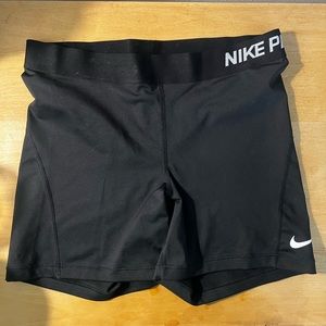 Black Nike Pro Dri-Fit 3” shorts